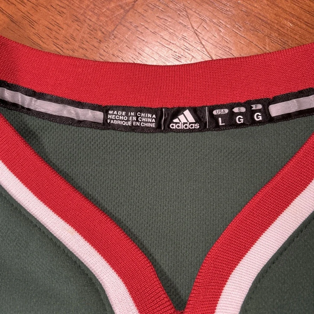 Adidas Milwaukee Bucks Jennings #3 NBA Green Youth Jersey - Size Large